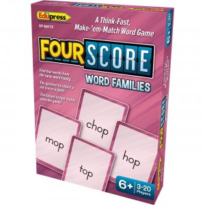 Teacher Created Resources Four Score Word Card Game EP66115 TCREP66115