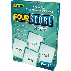 Teacher Created Resources Four Score Phonics Card Game EP66116 TCREP66116