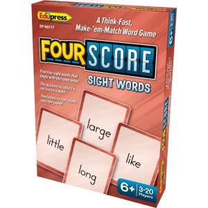 Teacher Created Resources Four Score Sight Words Game EP66117 TCREP66117
