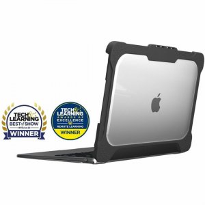 MAXCases Extreme Shell-L for Macbook Air 13.6" (2022 - M2 Chip (Black/Clear) AP-ESL-MBA-13M2-BCLR