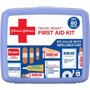 Johnson & Johnson Travel Ready First Aid Kit 202068 JOJ202068