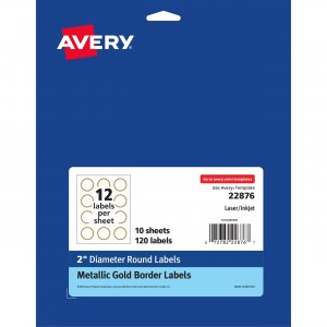 Avery Easy Peel Round Labels 22876 AVE22876