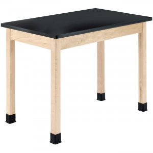 Diversified Spaces PerpetuLab Wooden Leg Science Table with Plain Apron P760LBBM36N DVWP760LBBM36N P760L