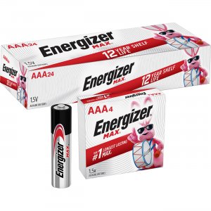 Energizer Max AAA Alkaline Battery 4-Packs E92BX EVEE92BX