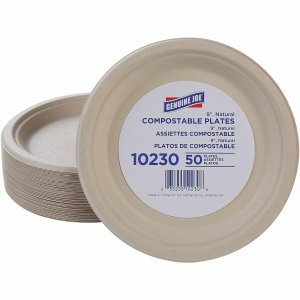 Genuine Joe 9" Compostable Plates 10230 GJO10230