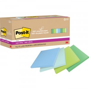 Post-it Recycled Super Sticky Notes 654R24SSTCP MMM654R24SSTCP