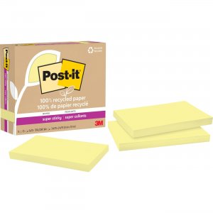 Post-it Recycled Super Sticky Notes 655R12SSCY MMM655R12SSCY