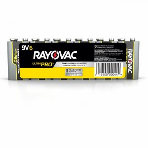 Rayovac 9-Volt Ultra-Pro Alkaline Battery AL9V6 RAYAL9V6
