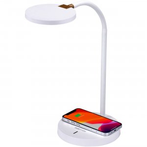 Bostitch Qi Wireless Charging LED Desk Lamp White LED2107WHT BOSLED2107WHT