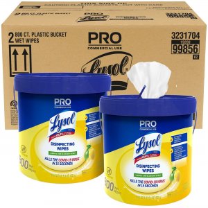 LYSOL Disinfecting Wipe Bucket w/Wipes 99856CT RAC99856CT