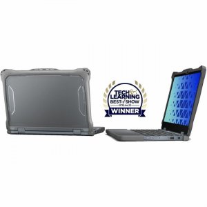 MAXCases Extreme Shell-F V2 Slide Case for Lenovo 500e/w G4 Chromebook 12" (Gray/Clear) LN-ESF-500E-G4