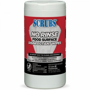 SCRUBS No Rinse Food Surface Disinfectant Wipes 97080 ITW97080
