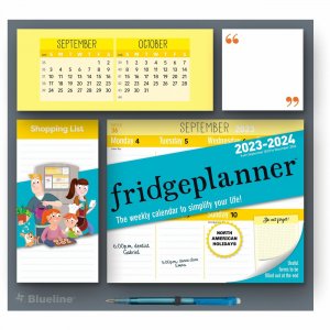 Blueline Fridgeplanner Weekly Magnet Calendar C174120A REDC174120A
