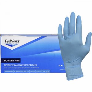 ProWorks NPF Nitrile Powder Free Exam Gloves GLN106FL HOSGLN106FL