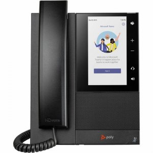 Poly Business Media Phone for Microsoft Teams and PoE-Enabled GSA/TAA 849A5AA#ABA CCX 505