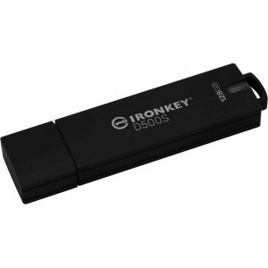 Kingston IronKey 128GB USB 3.2 (Gen 1) Type A Flash Drive IKD500S/128GB D500S