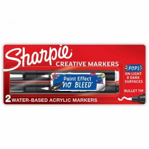 Sharpie Creative Markers, Water-Based Acrylic Markers, Bullet Tip 2196906 SAN2196906