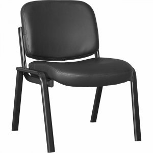 Lorell Deluxe Leather 4-Leg Guest Chair 84595 LLR84595