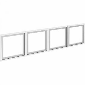 Lorell Wall-Mount Hutch Frosted Glass Door 59712 LLR59712