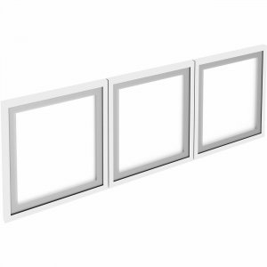 Lorell Wall-Mount Hutch Frosted Glass Door 59710 LLR59710