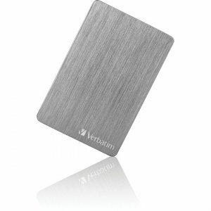 Verbatim 1TB Store 'n' Go ALU Slim Portable Hard Drive - Silver 53663