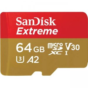 SanDisk Extreme microSDXC UHS-I Card SDSQXAH-064G-GN6MA