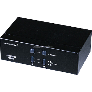 Monoprice 2X2 SVGA VGA MATRIX Switcher Splitter Amplifier Multiplier 250MHz 4083 VX-8202F