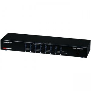 Monoprice 8X1 Enhanced Powered HDMI Switcher w/ Remote 4067