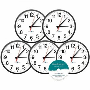 Pyramid Time Systems Wall Clock SEBA5A3SR