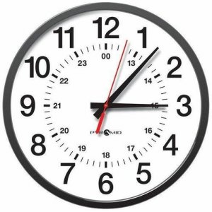 Pyramid Time Systems 13" PoE IP Network 12-Hour Analog Wall Clock SEA3ACLDRB