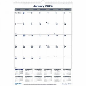 Blueline Net Zero Carbon Wall Calendar C171303 REDC171303