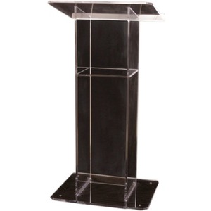 AmpliVox Clear Acrylic "H" Style Lectern SN354000