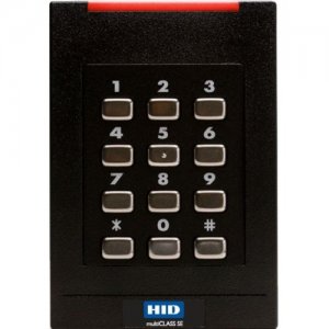 HID multiCLASS SE RPK40 Contactless Smart Card Reader - Wall Switch Keypad 921PMNNEKMA04P