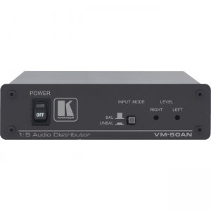 Kramer 1:5 Balanced & Unbalanced Stereo Audio Distribution Amplifier 11-122090 VM-50AN