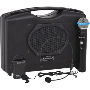 AmpliVox : Dual Wireless Audio Portable Buddy with Wireless Microphones SW224A