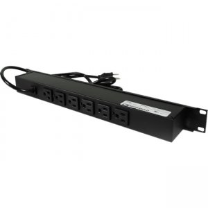 Wiremold Plug-In Outlet Center 6-Outlet Power Strip J06B2B