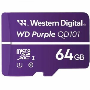 WD Purple SC QD101 Ultra Endurance microSD Card WDD064G1P1C-74AEL0 WDD064G1P1C