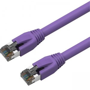 Axiom 2FT CAT8 2000mhz S/FTP Shielded Patch Cable Snagless Boot (Purple) C8SBSFTP-P2-AX