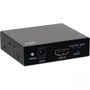 C2G HDMI Audio Extractor with TOSLINK, SPDIF and 3.5mm - 4K 60Hz C2G41003