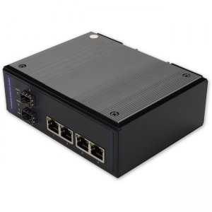 AddOn 4 10/100Base-TX(RJ-45) to 2 Open SFP port Industrial Media Converter Switch ADD-IFMC-4RJ2SFP