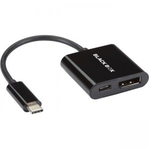 Black Box USB-C to DisplayPort Adapter with 60W Power Delivery, 4K60, HDR VA-USBC31-DP4KC