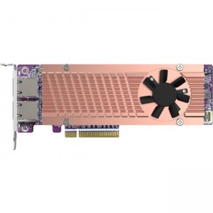 QNAP Dual M.2 2280 PCI Express 4.0 NVMe SSD & Dual-port 10GbE Expansion Card QM2-2P410G2T