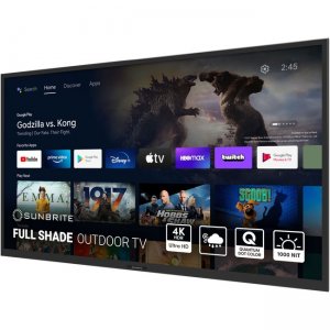 SunBriteTV 65" Veranda 3 Series - Smart Outdoor TV - Full-Shade - 4K UHD HDR SB-V3-65-4KHDR-BL