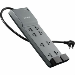 Belkin 8 Outlet Home/Office Surge Protector With Telephone Protection BE108200-063PK