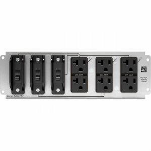 APC by Schneider Electric Backplate Kit with 6x NEMA 5-20R Outlets for Smart-UPS Modular Ultra SRYLPD2