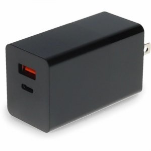 AddOn Wall Charger Dual Port 1X USB-C 3.1 1X USB-A 20V 3A Black USAC2USB20V3AB