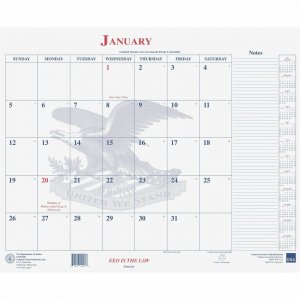 Unicor Blotter Style Monthly Calendar Pad 6648790 UCR6648790