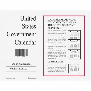 Unicor Monthly Wall Calendar 6649506 UCR6649506