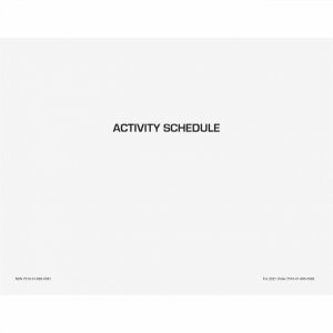 Unicor Flip Style Activity Schedule Calendar 6650585 UCR6650585