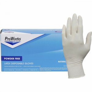 ProWorks Latex Powder-Free Disposable General-Purpose Gloves GLL105FL HOSGLL105FL